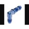 Aeroquip -6 AN Male, 90 Degree Elbow Bulkhead Union, Aluminum, Blue, Single FCM2082 - alternate 2